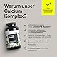 Calcium Komplex mit Magnesium & Zink – 360 Tabletten – 520mg Calcium pro Tagesdosis – mit Vitamin D3 & K2 – optimal dosiert, ohne unnötige Zusätze – in Deutschland produziert & laborgeprüft