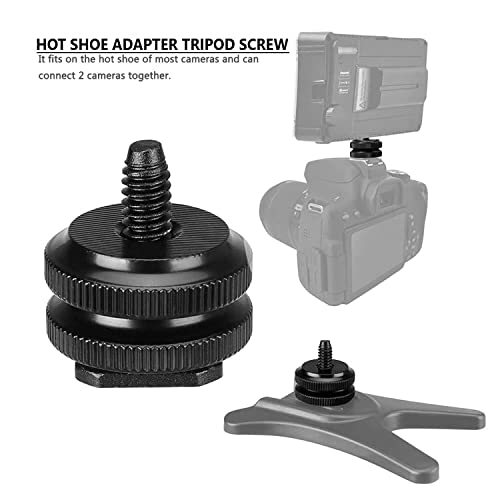 Camera Shoe Po 1/4" Flash Hot Shoe Screw Adapter Tripod Mount Phone Clip Holder for DSLR Camera (Pack of 3) 4 41MU71erOcL