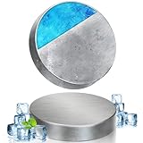 強力保冷剤 驚異の保冷力 円形 Mサイズ 直径9.5cm 2個セット【倍速凍結＆長時間保冷】ステンレス製アイス保冷剤 コンパクト 長持ち 繰り返し使用可 防災用にも最適