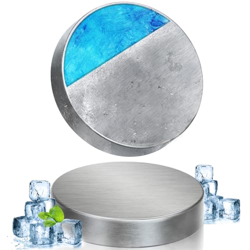 強力保冷剤 驚異の保冷力 Mサイズ 4個セット【倍速凍結&長時間保冷】ステンレス製アイス保冷剤 コンパクト 長持ち 繰り返し使用可 防災用にも最適(円 形M(9.5*2cm),2個入り)