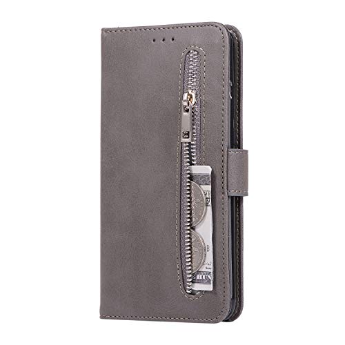 ZCXG Compatible With Case Huawei P30 Lite Case Leather Huawei P30 Lite grey