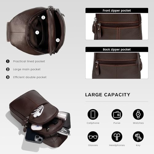 Molshine Genuine Leather Sling Bag
