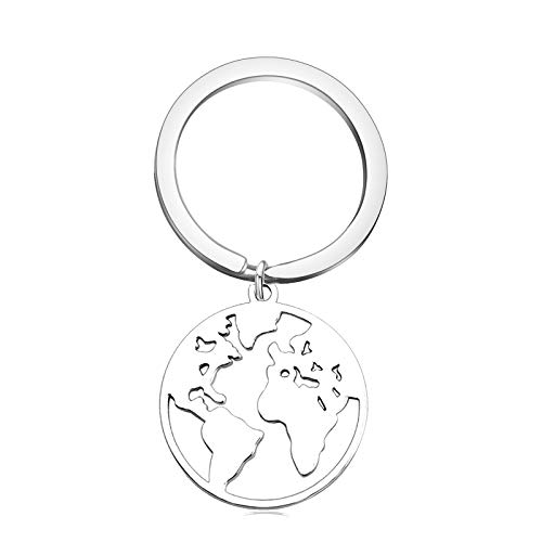 World Map Necklace Mother Earth Necklace Long Distance Travel Gift