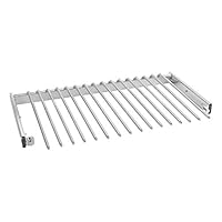 Rev-A-Shelf 30\" Pull Out Wire Frame for 9 Pairs of Trouser Pant Rack for Space Saving Home Closet Storage Organization, Chrome, PSC-3014CR