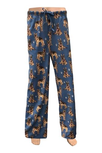Collections Etc E & S Imports Women's German Shepherd Dog Lounge Pants- Dog Pajama Pants Bottoms - Large