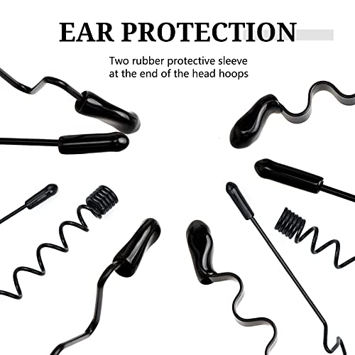 Set di cerchi per capelli in metallo e plastica da...