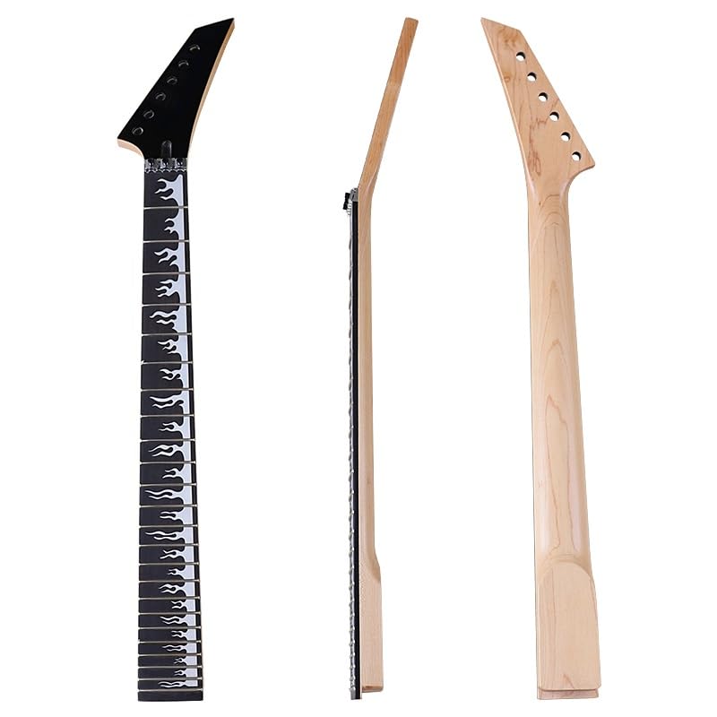 Manche guitare électrique érable du Canada touche palissandre 24 frettes