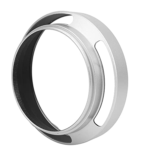 Acouto Universal Aluminium Camera Lens Hood Portable Bevel Shade for Outdoor Photography Silver (55mm) miniatura 4