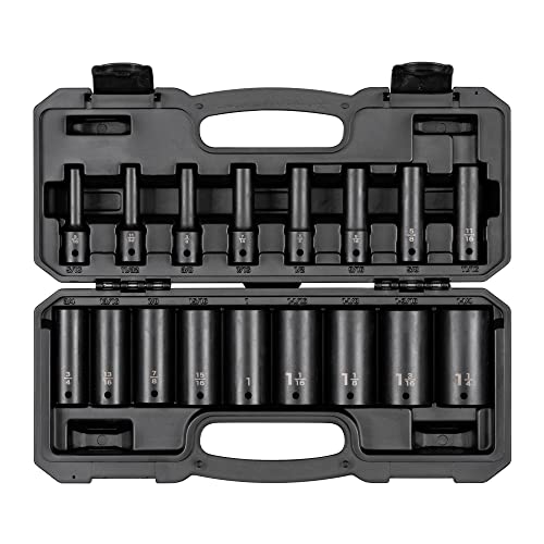 Image of TEKTON 1 /2 Inch Drive Impact Socket Set, 17-Piece | SID92337