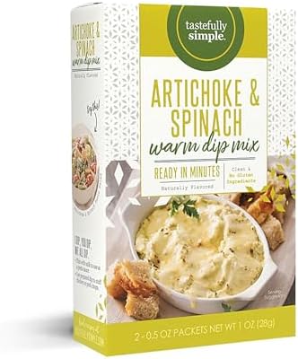 Tastefully Simple Artichoke and Spinach Warm Dip Mix, 0.5 Ounce (Pack of 2)