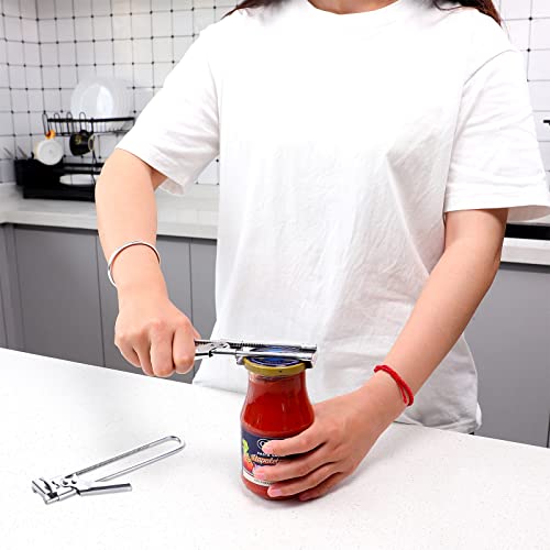 2 Pcs Adjustable Multifunctional Stainless Steel Can Opener, Jar Opener For Weak Hands, Jar Gripper Tight Lid Opener, Adjustable Jar & Bottle Opener, Manual Jar Bottle Opener Kitchen Accessories #TOP6