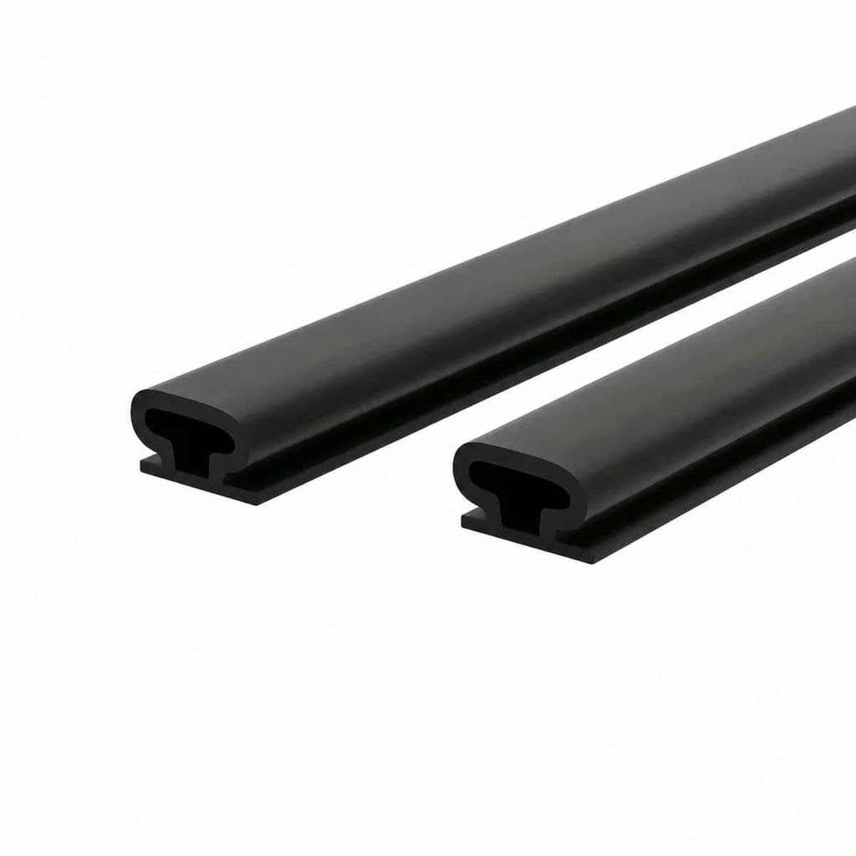 1pc Weather Stripping Door Seal, Window and Door Door Seal Strip, Soundproofing Self-Adhesive Backing D-Shape Door Weather Strip-Black 6m