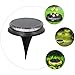 Zerodeko Solar Ground Lamp Outdoor LED In-ground Warm Light Garden Lawn Solar Lighting Tool for Yard Pathway Landscape