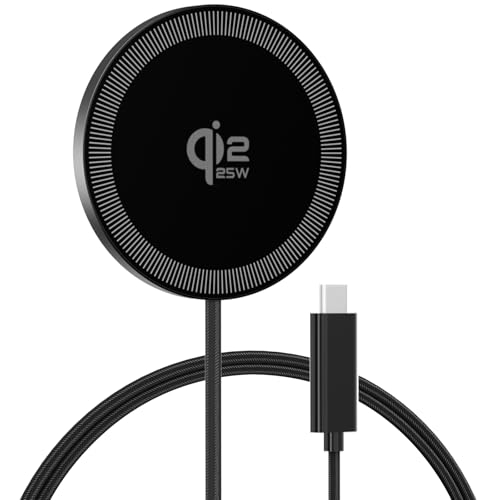 25W Magnetic Wireless Charging Pad: Qi2.2 Qi2 MagSafe Fast Charger for iPhone Air 17e...