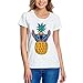 Produktbild Lilo & Stitch Disney Damen T-Shirt Pineapple Baumwolle weiß - S
