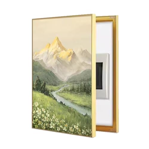 Tapa Caja Interruptores Vertical Pintura Decorativa Caja Contadores Tapar Cuadro de Luz Decora Sala de Estar(C,30x40cm)