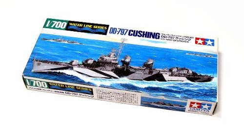 Tamiya 1/700 Destroyer US DD-797 Cushing maquette militaire haute précision Version Complète