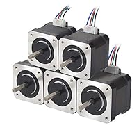 Algopix Similar Product 12 - STEPPERONLINE 5PCS Nema 17 Stepper