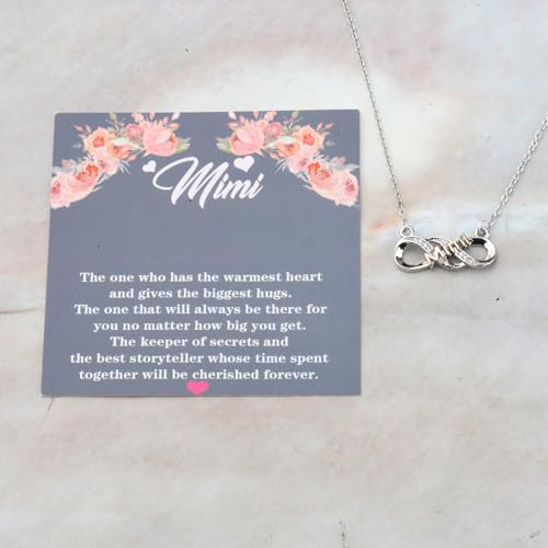 LQRI Mimi Necklace Mother Day Gift Mimi Infinity Love Necklace Grandmother Nana Charm Gift4