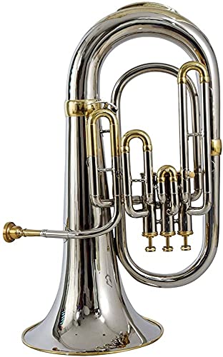 Nauticalmart Bb Euphonium Nickel + Brass 3 Valve #TOP3