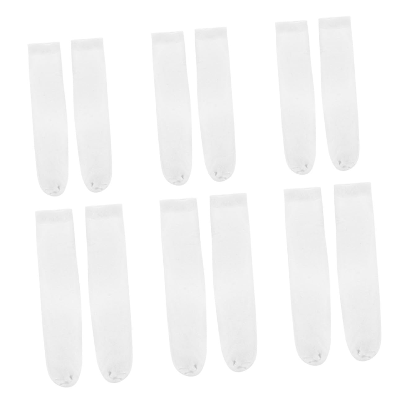 Calcetines sublimables rectos HANABASS de 40 y 30 cm en blanco para personalización térmica pack 6 8