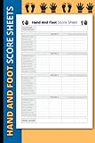 Hand and Foot Score Sheets: Large Score Pads,Hand and Foot Game Score Cards for Scorekeeping,Hand and Foot Scorebook