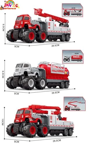Image of 1:43 Metal Toys Alloy Diecast Truck Set Toy, Diecast Miniature Car Model (Pack Of 3) (City Service Truck),Grey