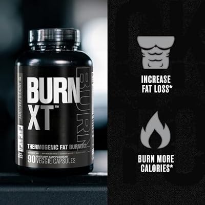 Jacked Factory Burn XT Black Thermogenic Fat Burner - Weight Loss Supplement, Appetite Suppressant, Nootropic Energy Booster | TeaCrine, Acetyl L-Carnitine, Green Tea Extract - 90 Veg Diet Pills