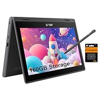 ASUS Chromebook Flip CR1 2-in-1 Laptop (11.6\" Touchscreen, Intel Celeron N5100, 4GB RAM, 160GB Storage) Ruggedized & Water Resistant for Student & Home, 8MP Webcam, Wi-Fi 6, Stylus Pen, Chrome OS