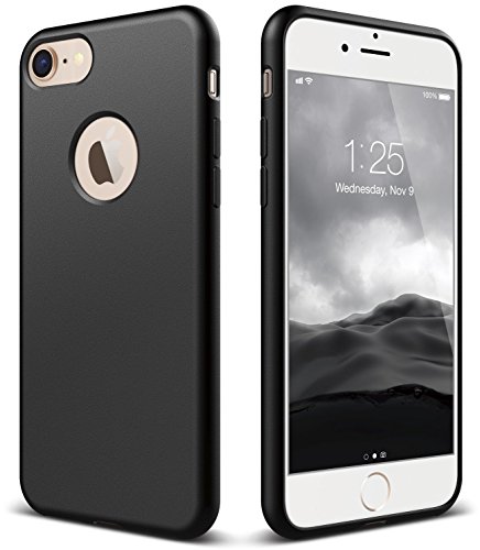 elago iPhone 8 / iPhone 7 Case [Slim Fit Soft][Black] - [Robust TPU][Minimalistic][True Fit]