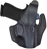 Glock 43x Holster with Red Dot - Leather OWB Holster for...