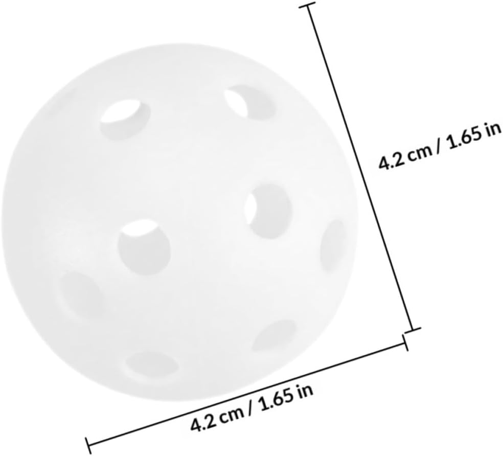 Yardwe 100pcs Practice Golf Balls Plastic Hollow Training Balls Soft Lightweight for Indoor Outdoor Golf Swing Practice