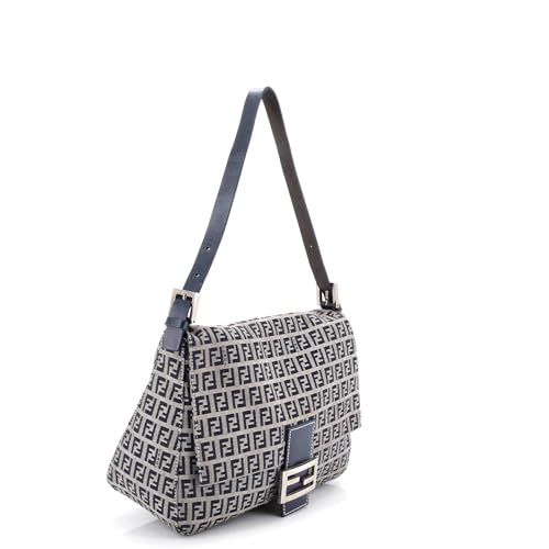 Pre-Loved Mama Forever Bag Zucchino Canvas, Blue2