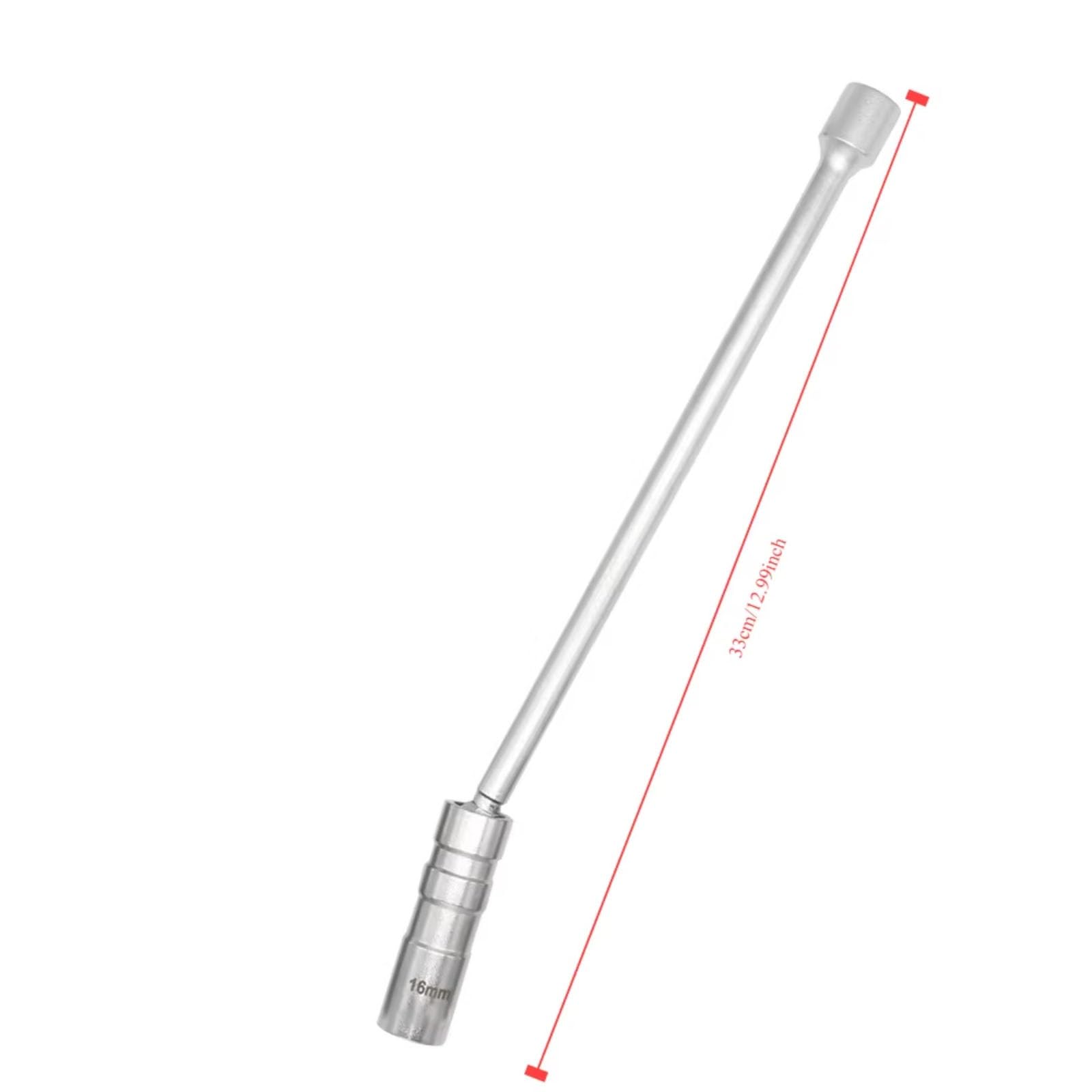 Herramienta De Extracción De Bujías Llave Manga Magnética 3/8 Pulgadas 12 Puntos Vela Giratoria Llave Imán Bujías 14mm 16mm Juego de Llave para Bujías