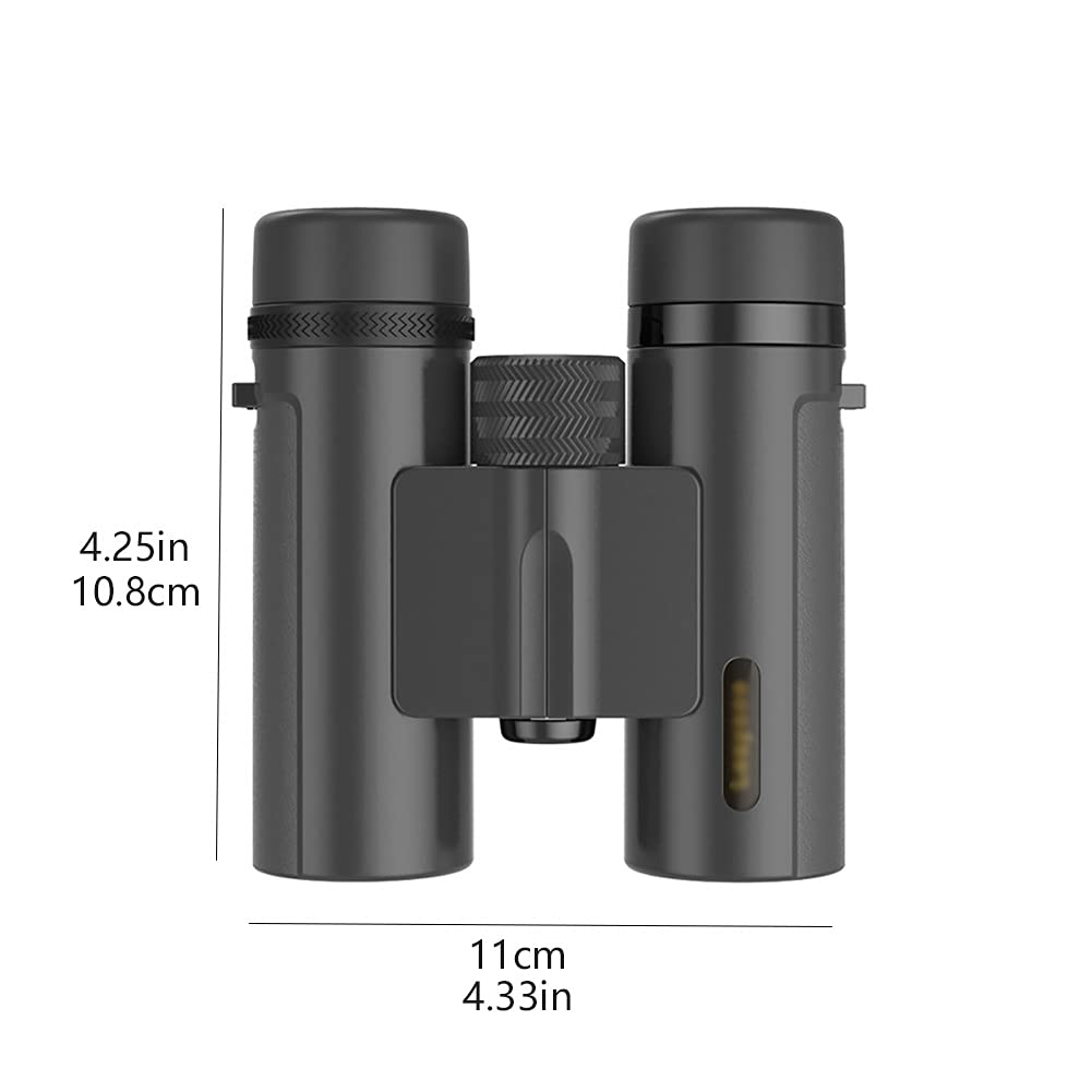 Observation des Oiseaux 10x26 Petites Jumelles légères Pliantes compactes avec Jumelles de Vision Nocturne à Faible luminosité pour télescope pour Adultes et Enfants