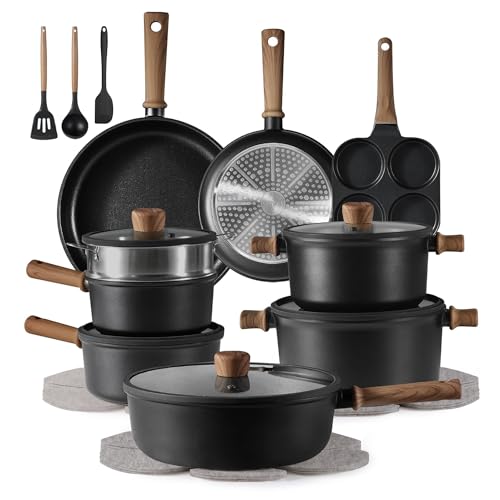 CAROTE 24PCS Titanium Induction Set