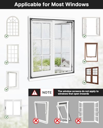 Mosquitera magnética ajustable de 44 x 48 pulgadas con marco negro Paramondo 8