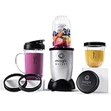 Magic Bullet Blender, Small, Silver, 11 Piece Set