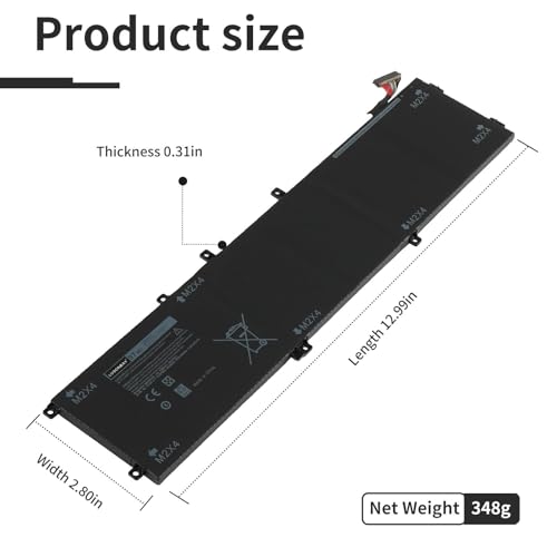 Batterie 6GTPY résout coupures Dell Precision 5540 ordinateur - 6