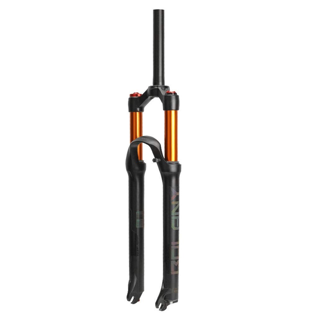 Horquilla de suspensión de aleación de magnesio 26"27,5" 29"Horquilla de Bicicleta MTB Recorrido Delantero: 120 mm - Negro