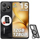 Blackview Wave 9C Handy Ohne Vertrag Android 15, 12GB+128GB/2TB TF, 6.56', 5000mAh Smartphone Ohne Vertrag Günstig, IP54, 13MP+8MP, Fingerabdruck/GPS/OTG/ 32GB TF Karte/Ring-Halter Handyhülle