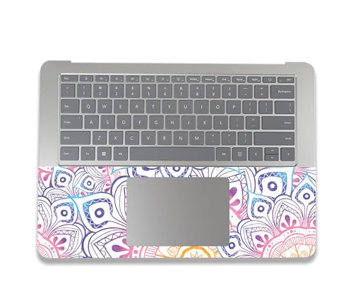 Image of MightySkins Carbon Fiber Skin Compatible with Microsoft Surface Laptop Studio 2 (2023) Full Wrap Kit - Vibrant Mandala | Protective, Durable Textured Carbon Fiber Finish | Made in The USA