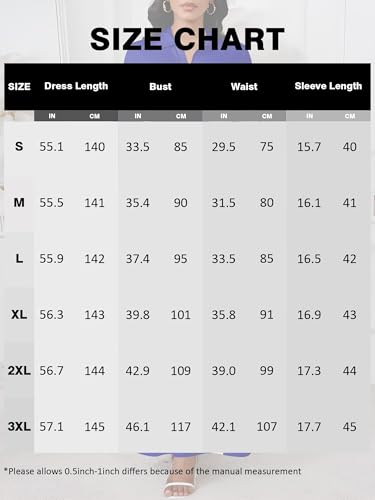 Image of PinkPatty Women's Casual 3 /4 Sleeve Polo V Neck Bodycon Maxi Dress
