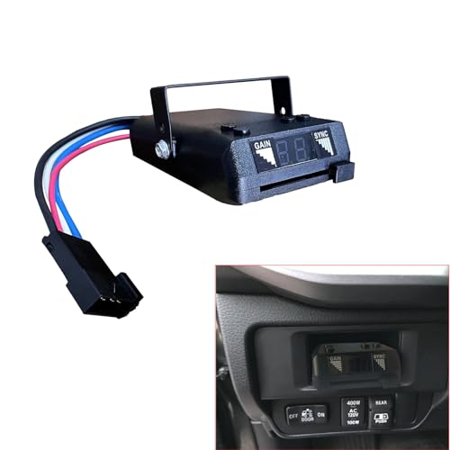 Gihdfer Towpower 8507111 Time-Delayed Electric Trailer Brake Controller,Brakeman IV Digital Brake Control, Control for 1 to 4 Axle Trailers