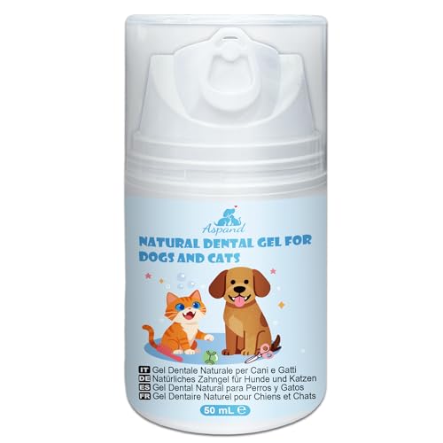 Aspand Naturale Zahnpasta für Hunde und Katzen, Zahn- und Zahnfleischreinigung, Zahnpflege für Hunde...