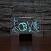 Produktbild 3D Led Nachtlicht Trommel Lampe Cool Boy Schlafzimmer 3D Nachtlicht Dekor Bulbing Kinder Spielzeug Kind Geschenk Luminaria Gadget