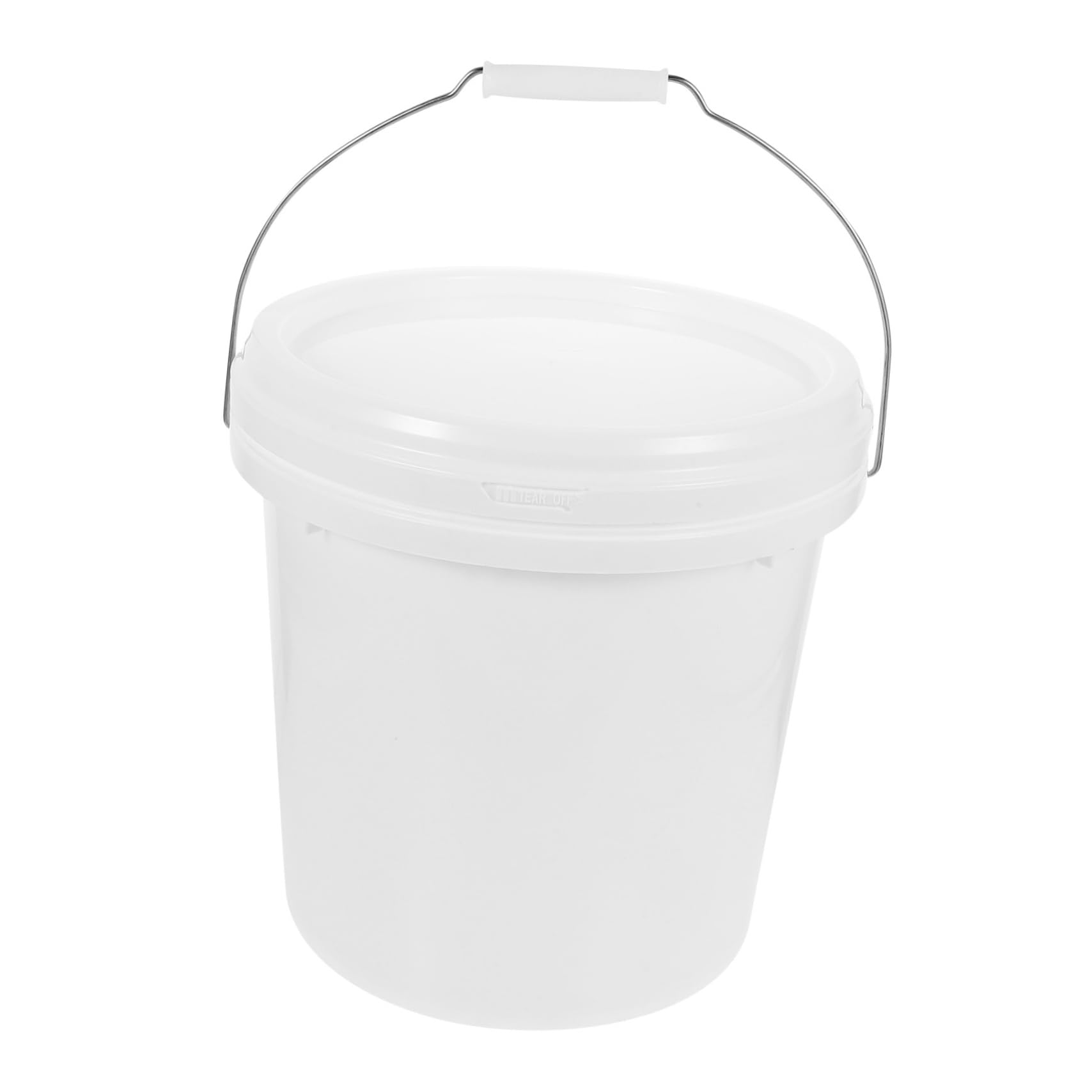 Seau de Rangement pour Peinture 10l Blanc Hdpe avec Couvercle
