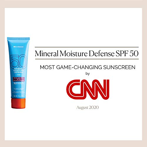 Mdsolarsciences Mineral Moisture Defense Spf 50 Sunscreen For Body And Face – Water-Resistant Broad-Spectrum Uv Protection – Zinc Oxide Cream, Helps Restore Skin’s Natural Moisture Barrier, 4 Fl Oz #TOP3