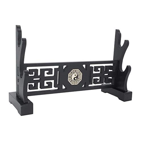 LYU-oag Schwertständer Waffenständer Katana Japanisches Samurai Schwert Ständer Halter Bagua Style 2-stöckig Cover