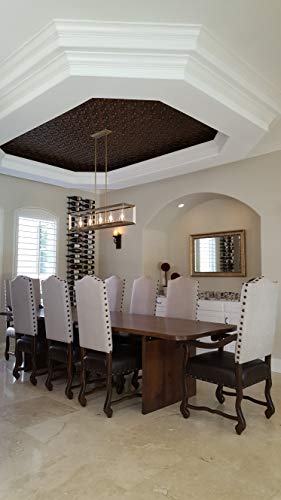 Gothic Reims-Faux Tin Ceiling Tile - Antique Copper 25-Pack #TOP5